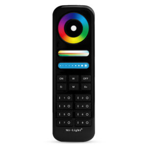 Juhtpult RGB +CCT seadmetele, 8 tsooni, 9 programmi, 12-24V – Must