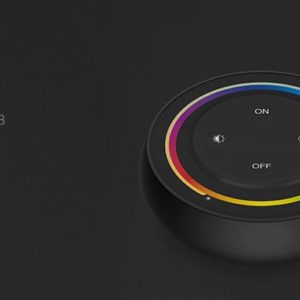 Juhtpult RGB +CCT seadmele, 1 tsoon, ümar, magnetiga, must