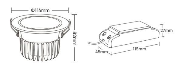 Süvisvalgusti  12W IP20 RGB-CCT LED  1000LM (2.4GHz) - Image 4