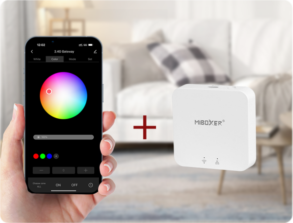 Magnetsiini rippvalgusti 48V  RGB+CCT 9W Zigbee 3.0 + 2.4G - Image 6