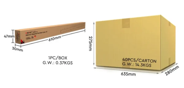 Lineaarvalgusti RGB+CCT 24W 60cm  Zigbee 3.0+2.4G - Image 5