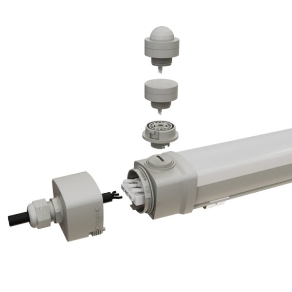 Tööstusvalgusti 120cm  230V 5600lm  4000K IP65 35W(20W/25W/30W) CRI80  liikumisanduri võimalusega - Image 4
