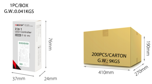 Kontroller CCT 2,4G, 144/288W, 12-24V - Image 6