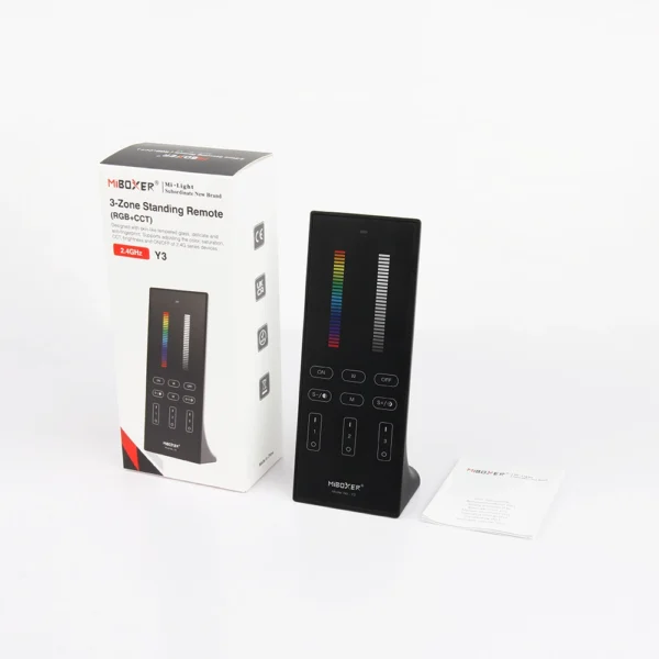 Juhtpult RGB +CCT seadmetele, 3 tsooni, must, lauapealne - Image 4