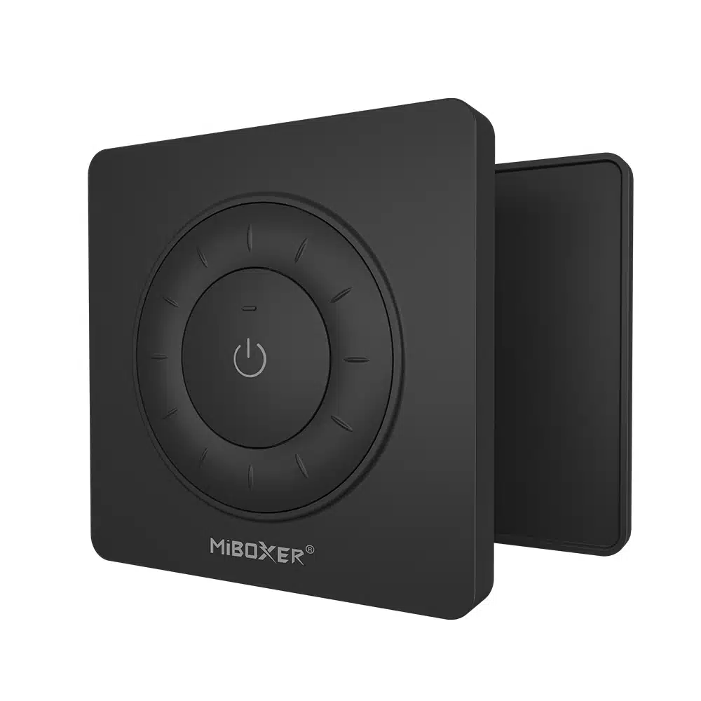 Ümar CCT juhtpult pöördnupuga – sujuv heleduse ja valguse tooni reguleerimine 2.4G LED süsteemile