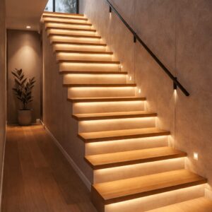 Trepivalgustussüsteem: moodul, juhtimispaneel, ühenduskaablid, kontroller 2700-6500K, 10x10x1000mm