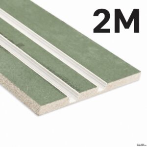 Alumiiniumprofiil 2-ne kardinale ja ledribale kipsplaadis 12,5 x 130 mm, 2 m