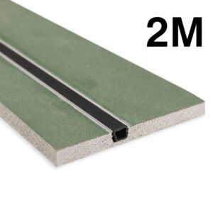 Alumiiniumprofiil ledribale või kardinale kipsplaadis 12,5 x 130 mm, 2 m