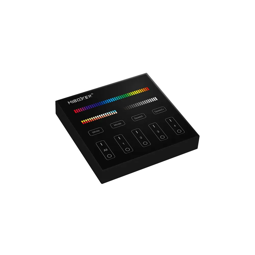 Must MiBoxer B4-B RGB+CCT seinapult perspektiivvaates