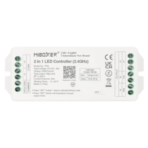 Kontroller PR2 2-in-1 LED-ribale  20 A, 12–48 V, 2.4 GHz