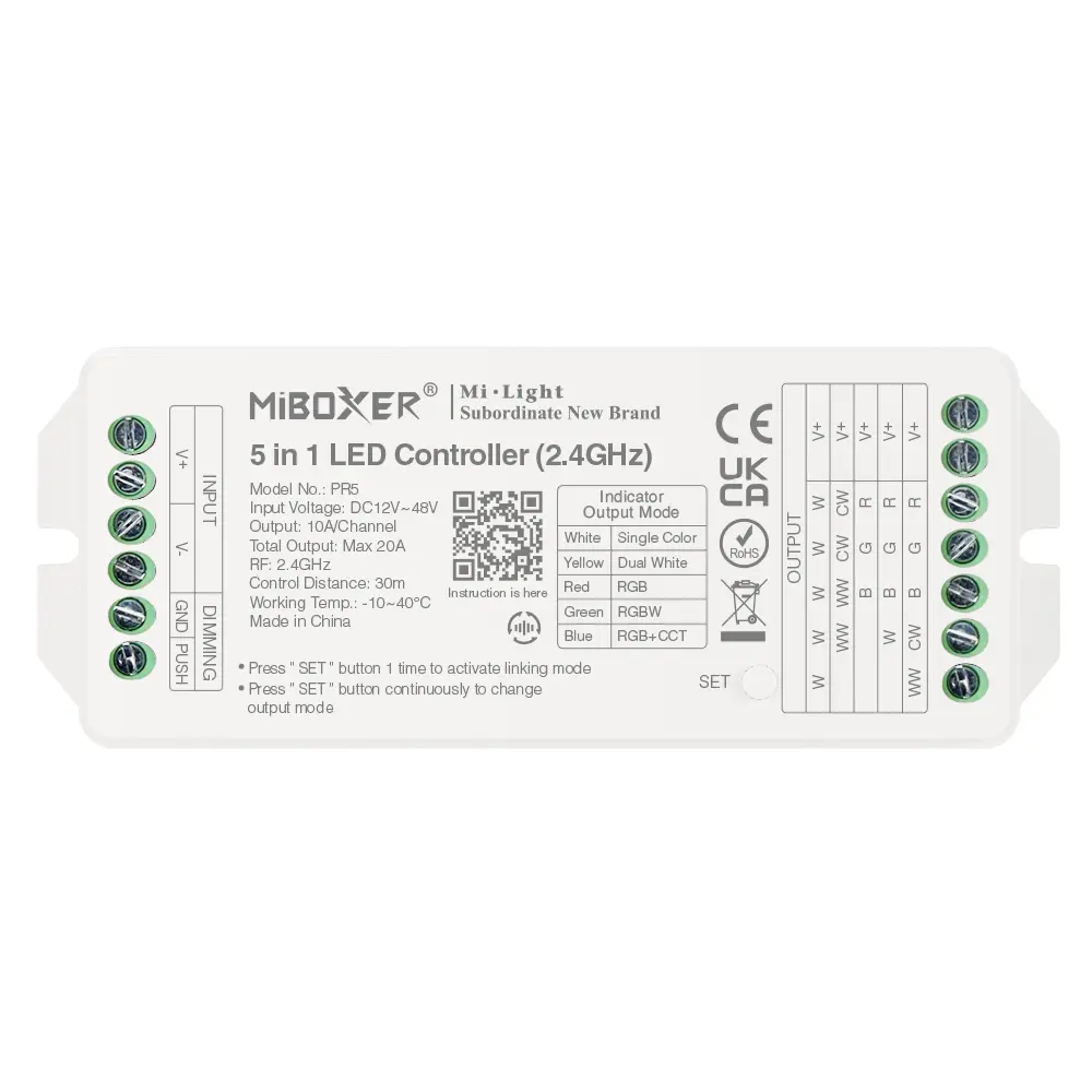 MiBoxer PR5 5-in-1 LED-riba kontroller 20 A