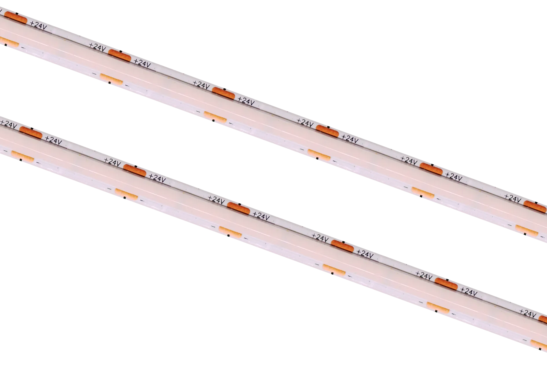 SOB LED-riba 24 V, 12 W/m, 3000 K, 1560 lm/m, CRI 92, 8mm, IP20