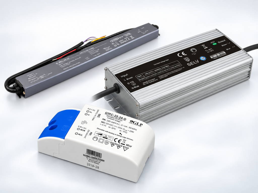LED-valgustuse toiteplokkide valik